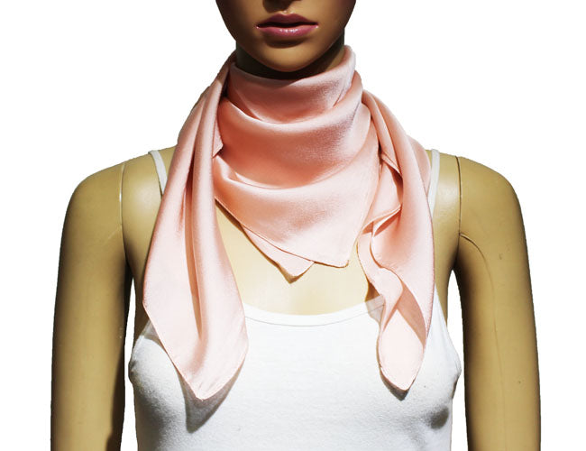 Classic Solid Silk Feel Scarf-S2218