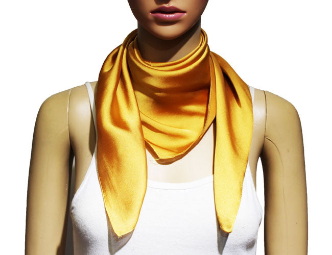 Classic Solid Silk Feel Scarf-S2218