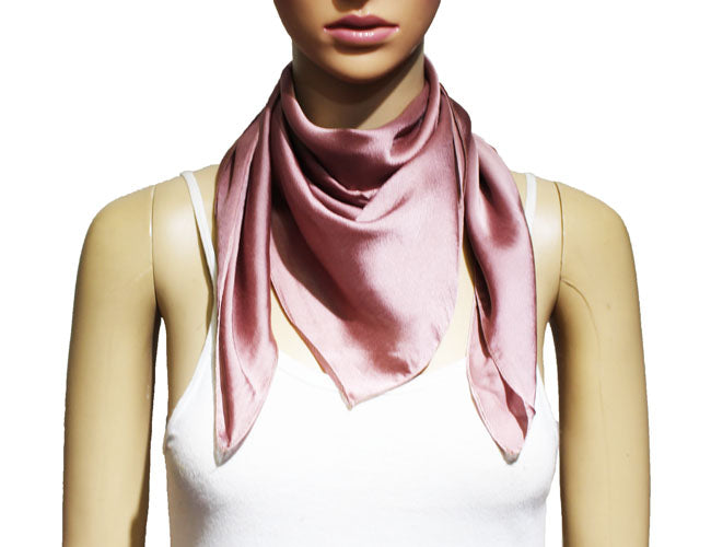 Classic Solid Silk Feel Scarf-S2218