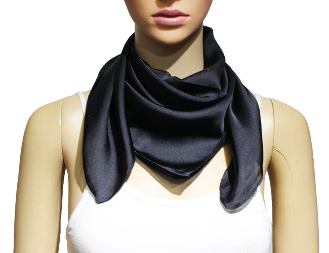 Classic Solid Silk Feel Scarf-S2218