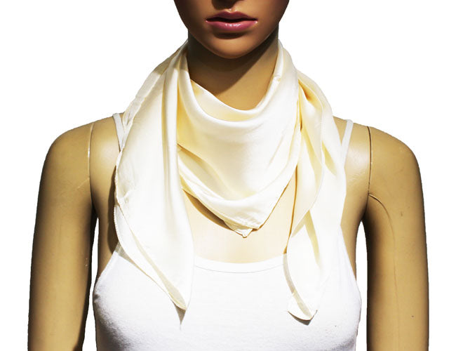 Classic Solid Silk Feel Scarf-S2218