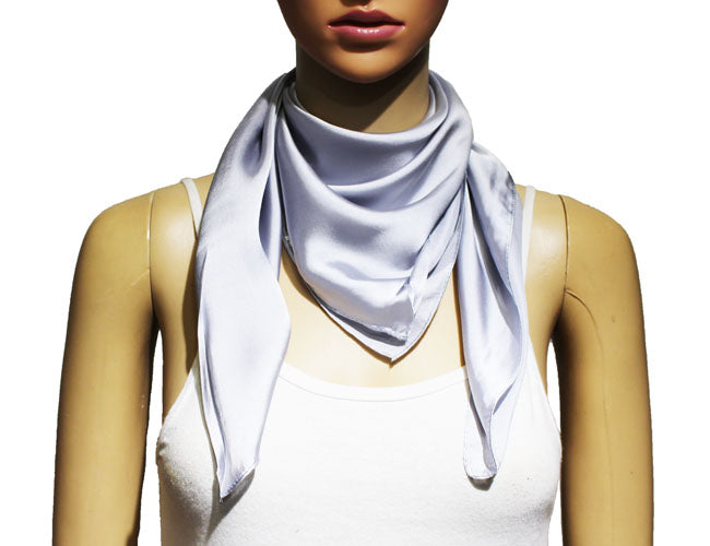 Classic Solid Silk Feel Scarf-S2218