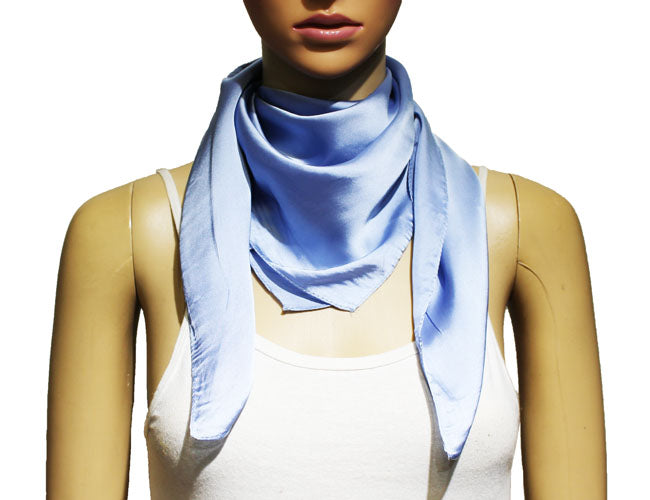 Classic Solid Silk Feel Scarf-S2218