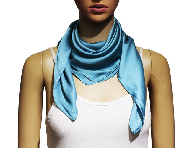 Classic Solid Silk Feel Scarf-S2218