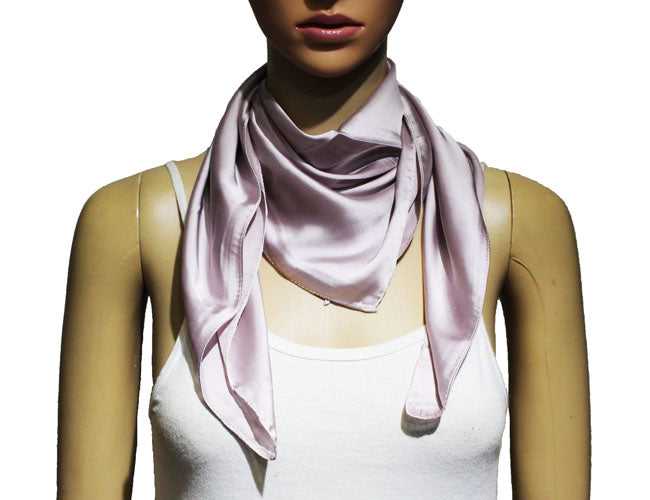Classic Solid Silk Feel Scarf-S2218