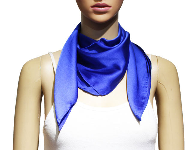 Classic Solid Silk Feel Scarf-S2218