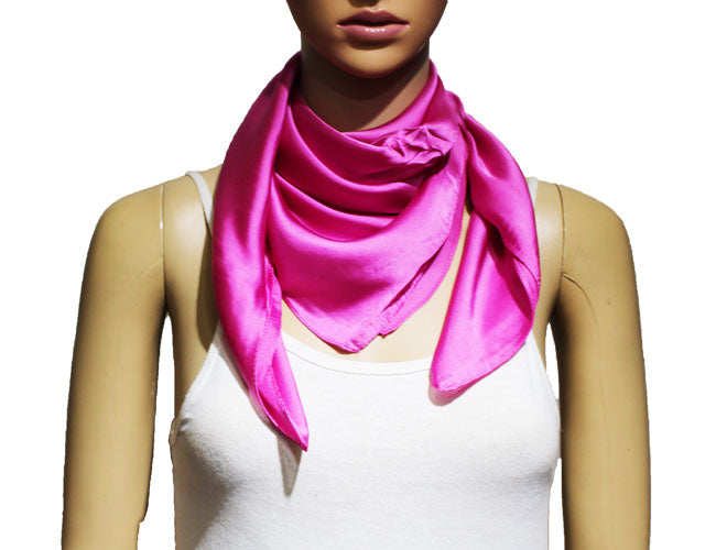 Classic Solid Silk Feel Scarf-S2218