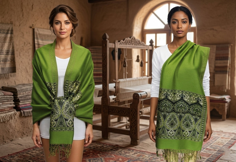 Elegant Gold Thread Pashmina-BH1505