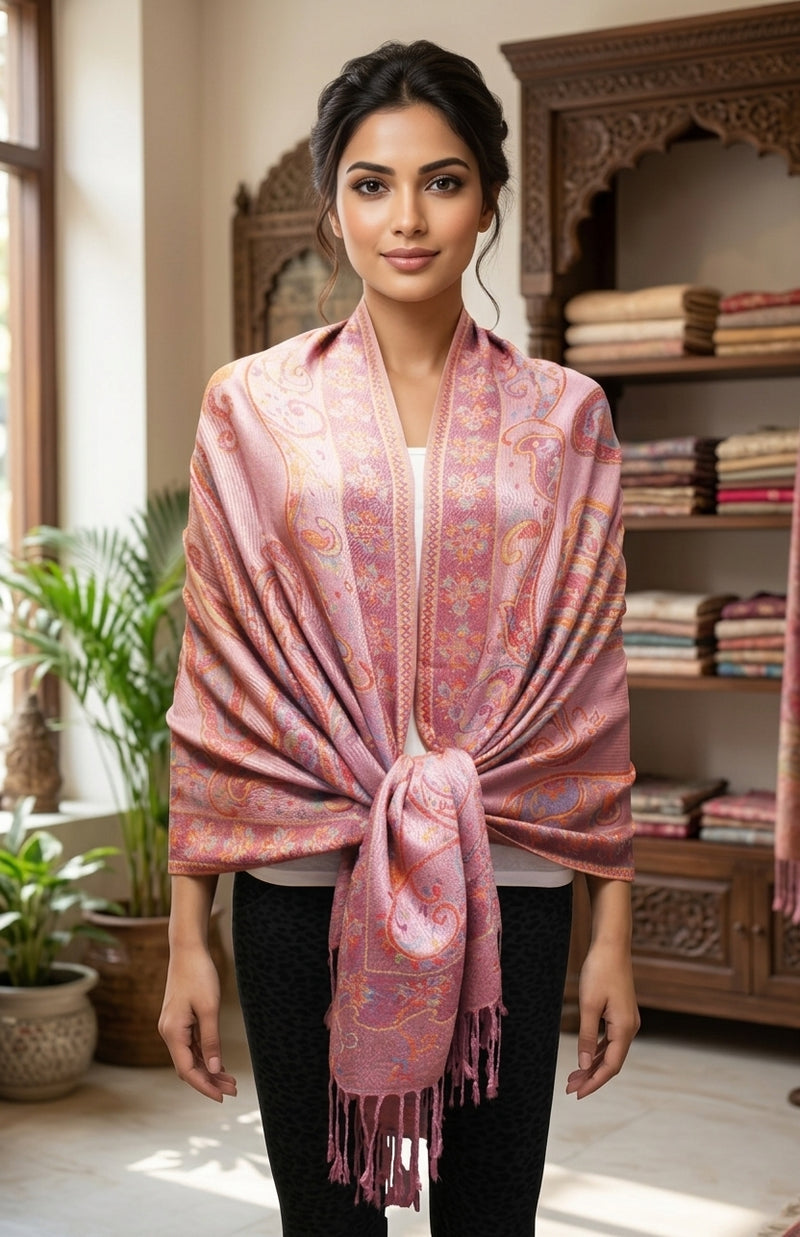 Vintage Paisley Pashmina Shawl-BH1802