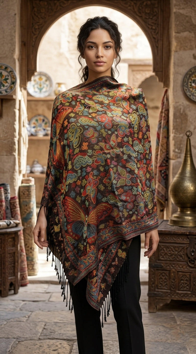 Butterfly Pashmina Shawl-BH1903