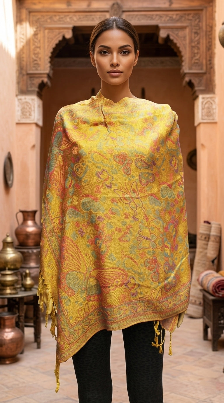 Butterfly Pashmina Shawl-BH1903