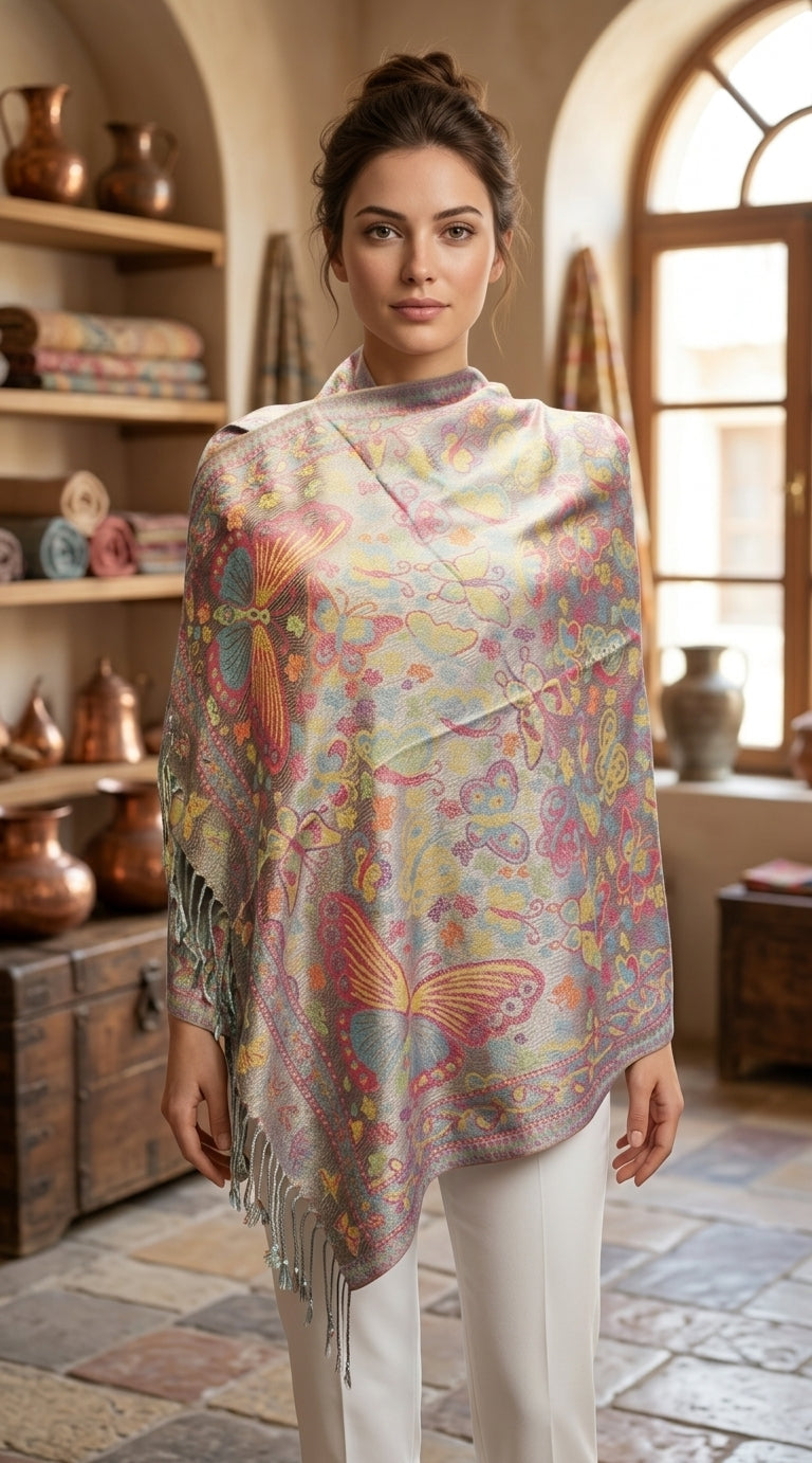 Butterfly Pashmina Shawl-BH1903