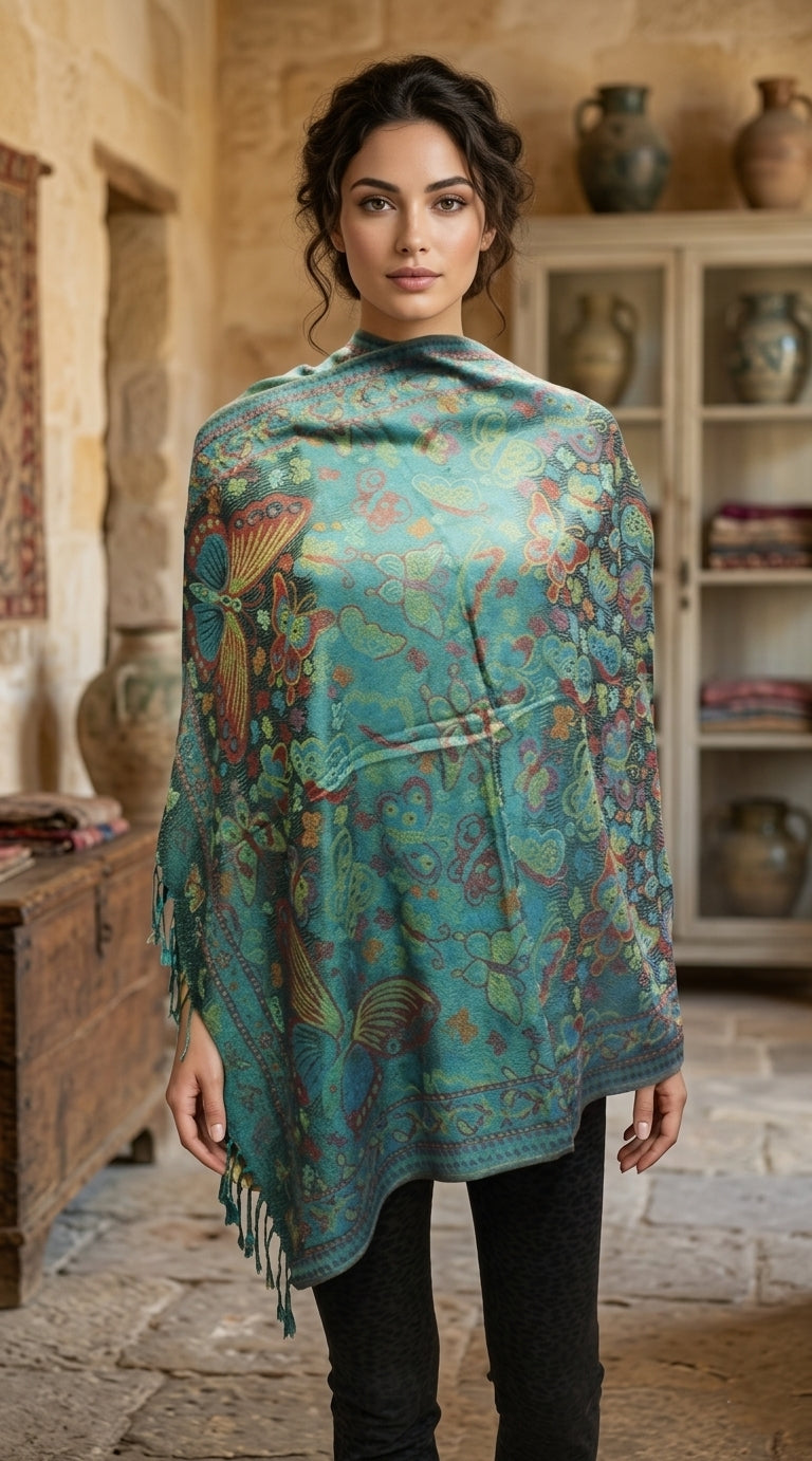 Butterfly Pashmina Shawl-BH1903