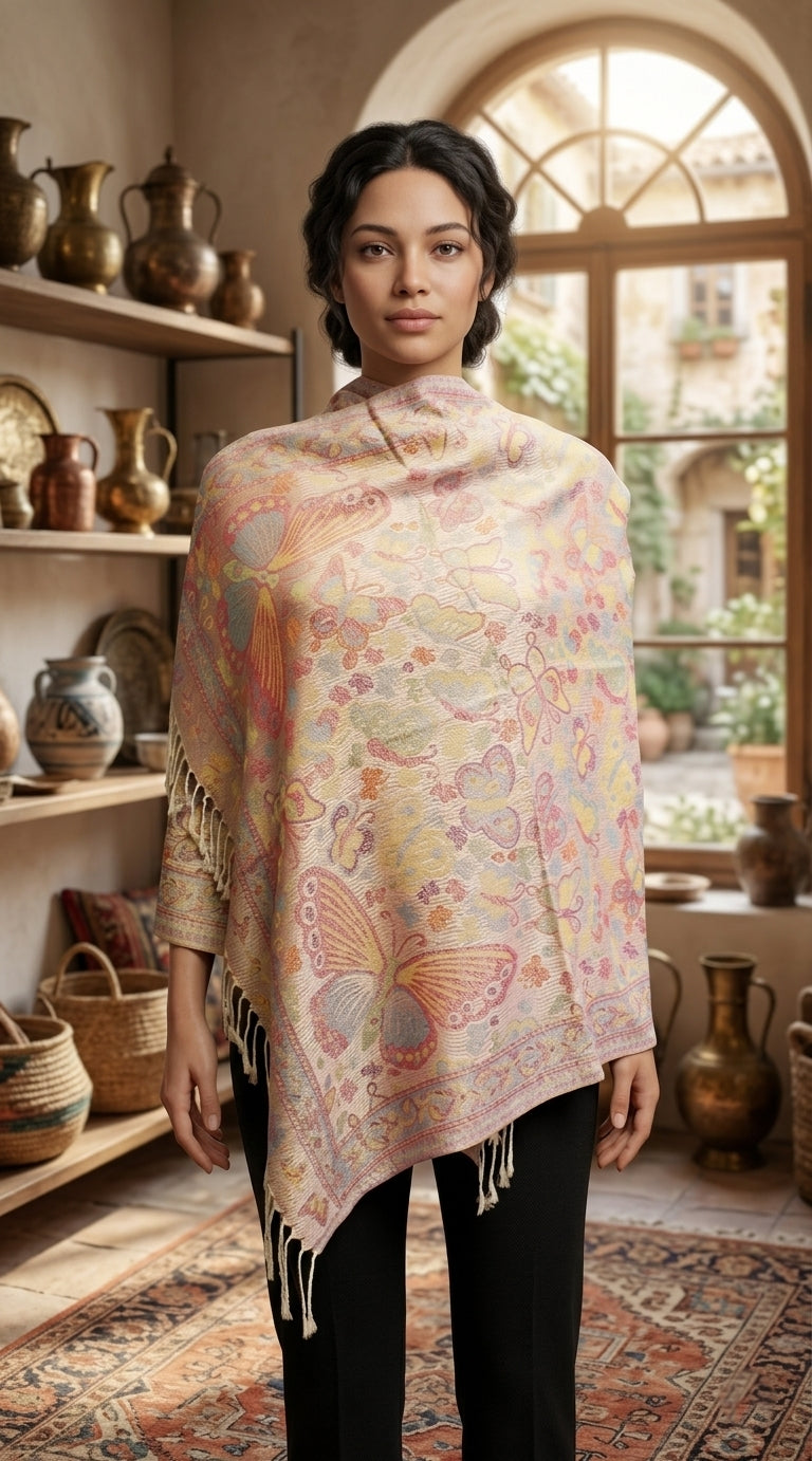 Butterfly Pashmina Shawl-BH1903