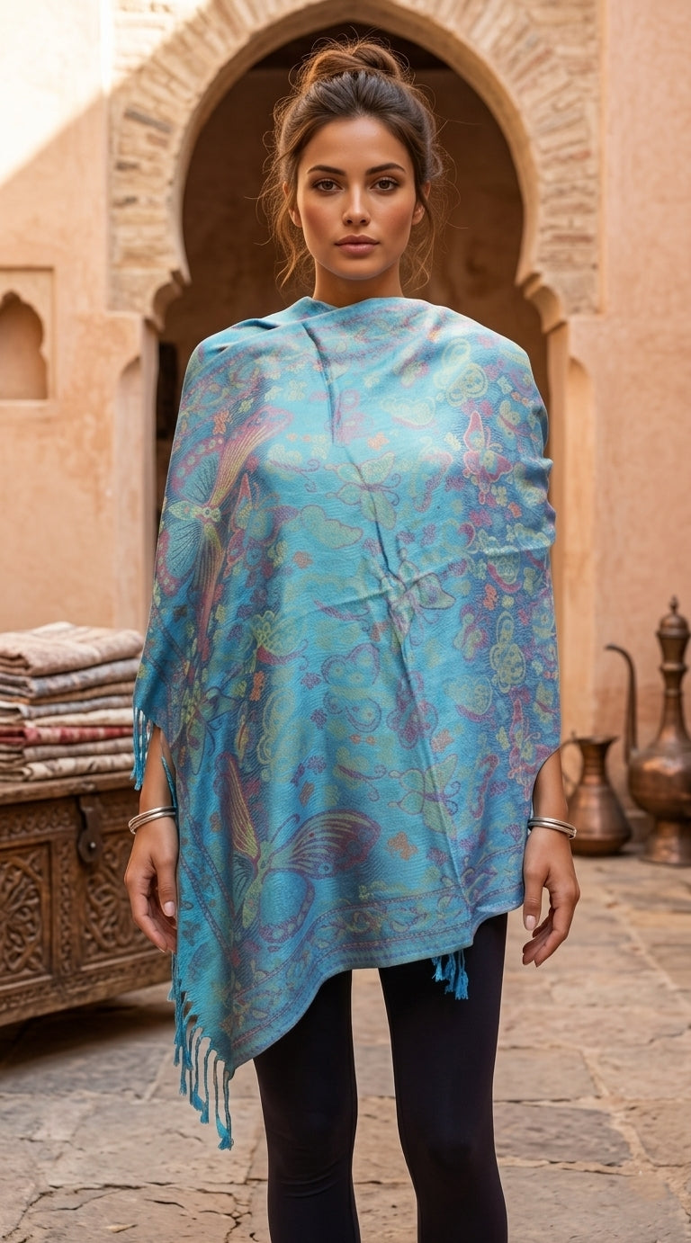 Butterfly Pashmina Shawl-BH1903