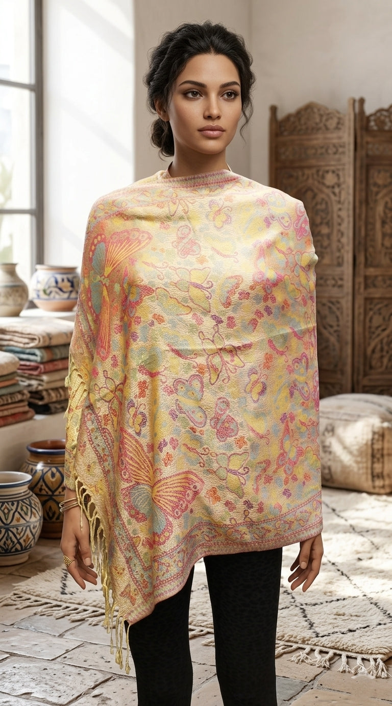 Butterfly Pashmina Shawl-BH1903