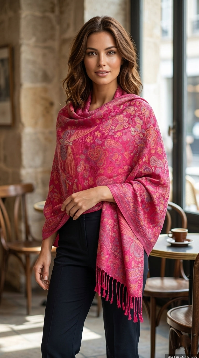 Butterfly Pashmina Shawl-BH1903