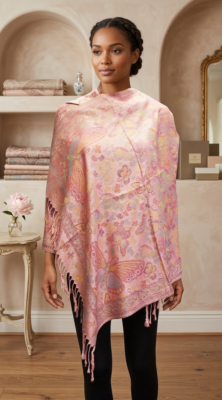 Butterfly Pashmina Shawl-BH1903