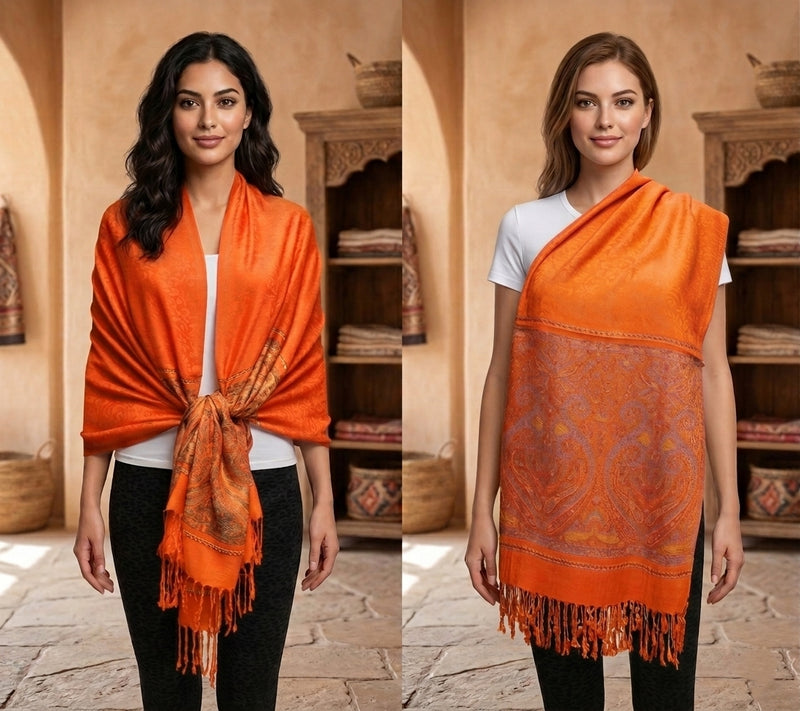Lightweight Paisley Pashmina-BH1907