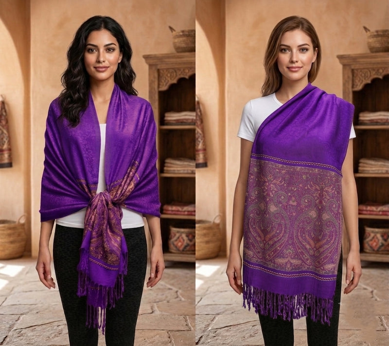 Lightweight Paisley Pashmina-BH1907