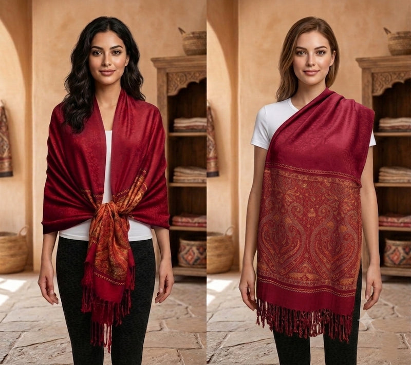 Lightweight Paisley Pashmina-BH1907