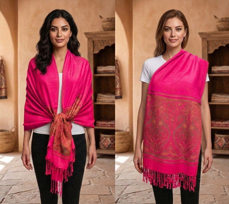Lightweight Paisley Pashmina-BH1907