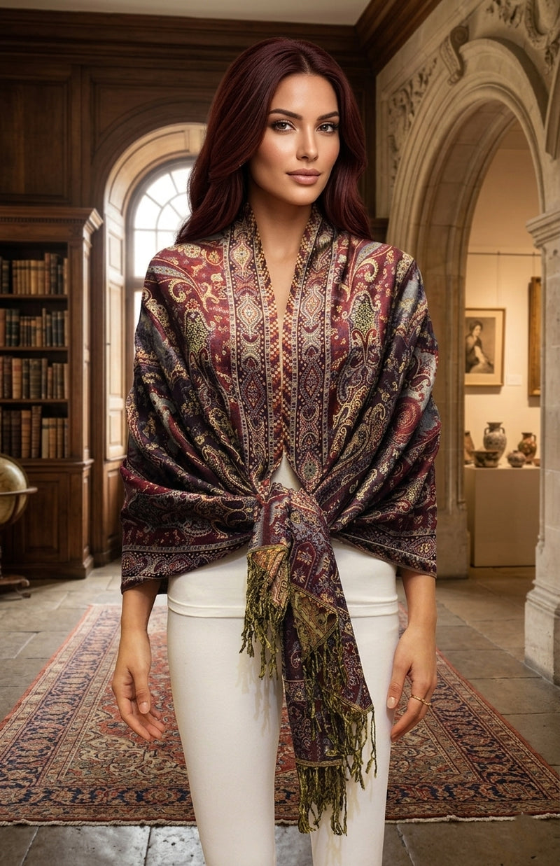 Elegant Thick Pashmina Shawl-BH2105