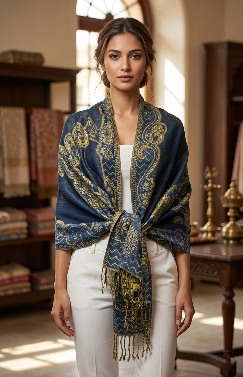 Luxurious Thick Pashmina Shawl - BH2110