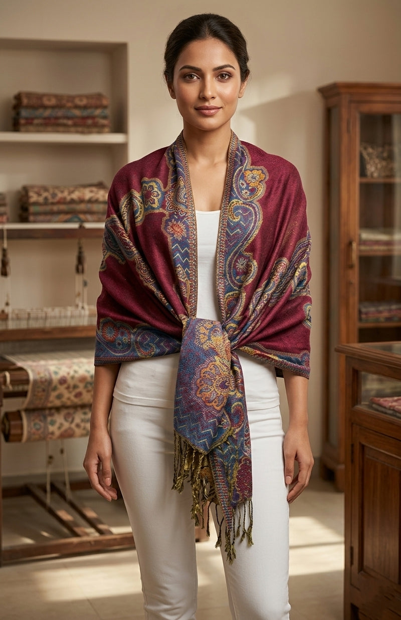 Luxurious Thick Pashmina Shawl - BH2110