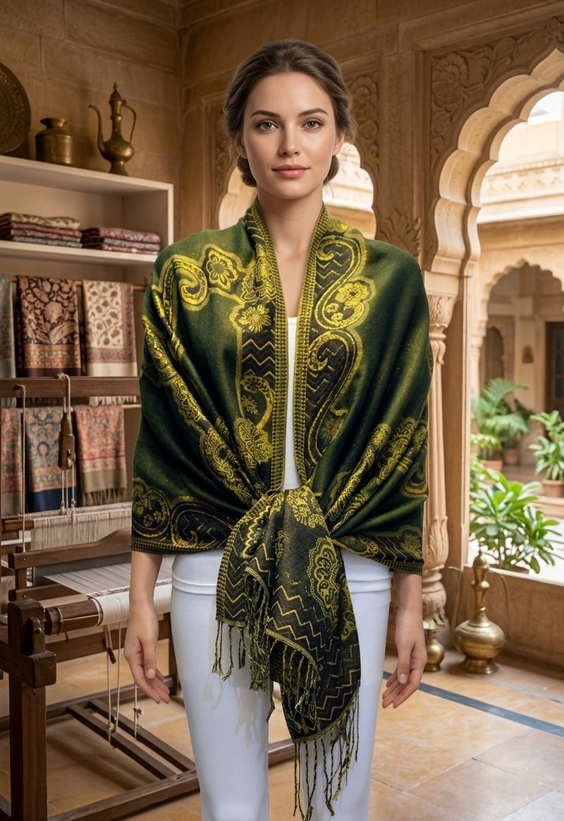 Luxurious Thick Pashmina Shawl - BH2110