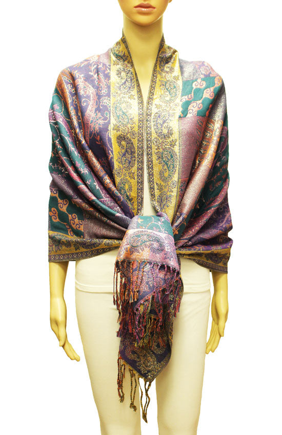 Shimmering Multicolor Silver Pashmina Thread - BH2203