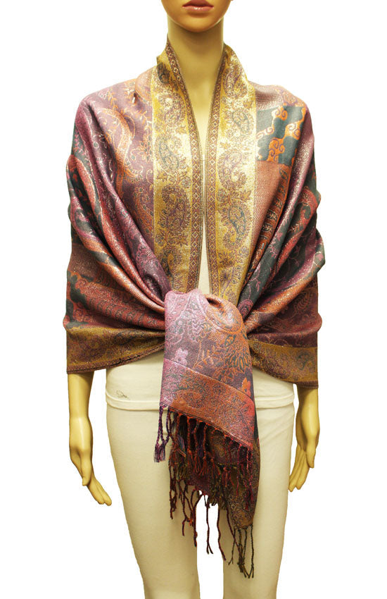 Shimmering Multicolor Silver Pashmina Thread - BH2203