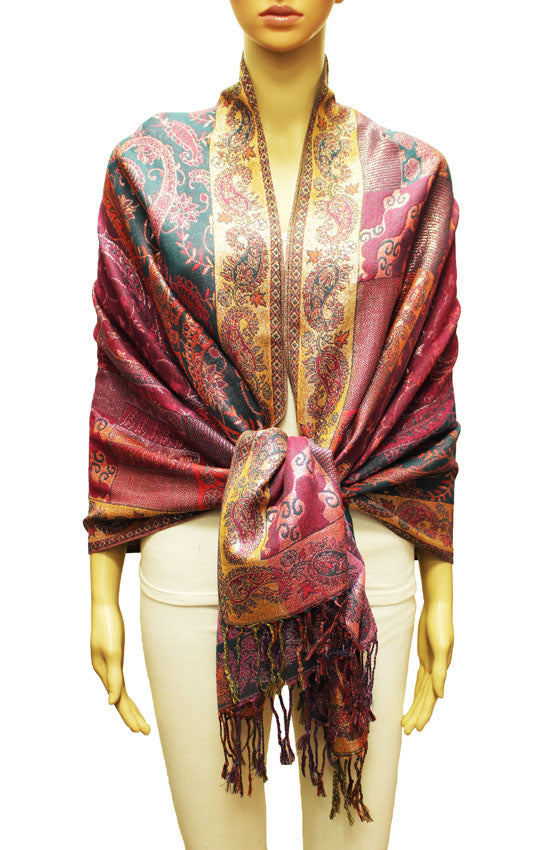 Shimmering Multicolor Silver Pashmina Thread - BH2203