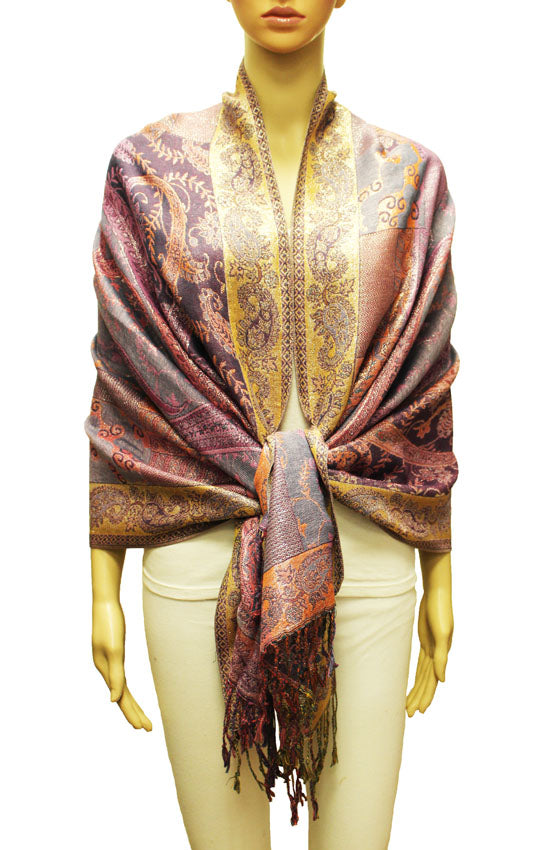 Shimmering Multicolor Silver Pashmina Thread - BH2203