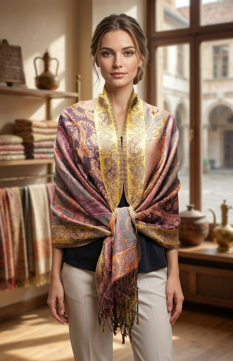 Shimmering Multicolor Silver Pashmina Thread - BH2203