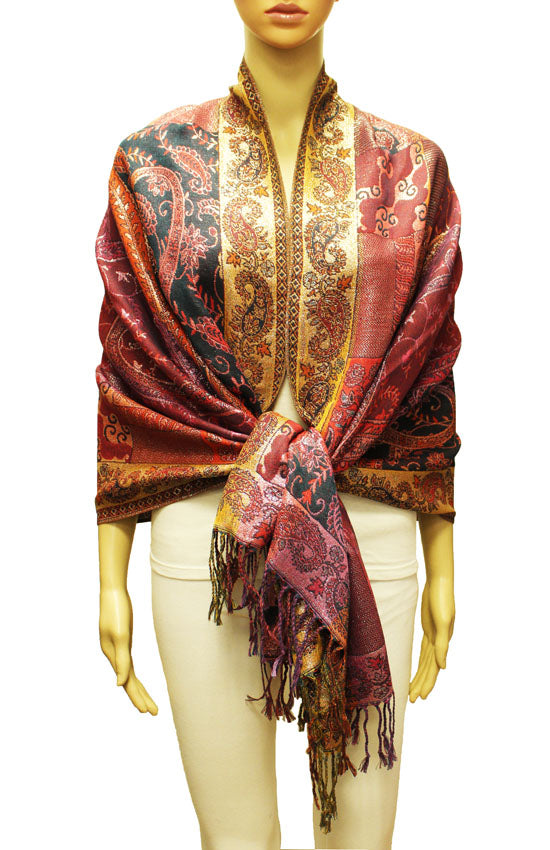 Shimmering Multicolor Silver Pashmina Thread - BH2203