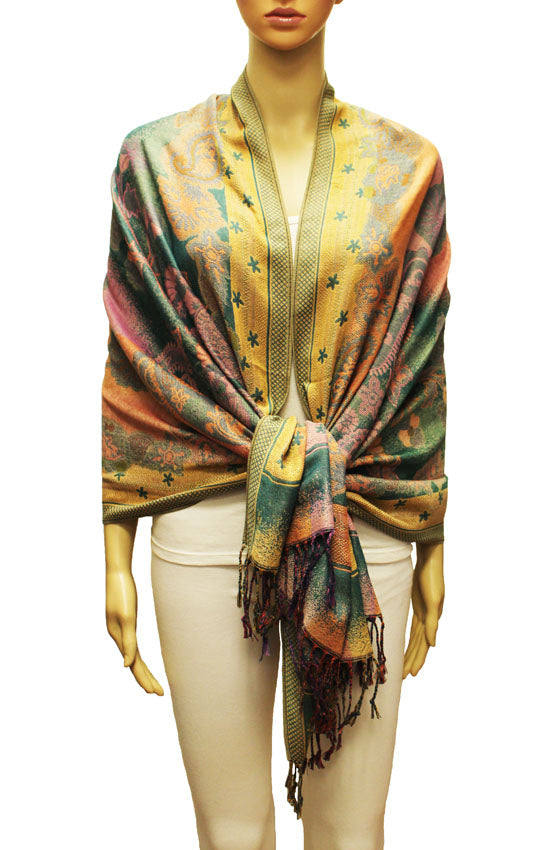 Thick Multicolor Pashmina Shawl-BH2204