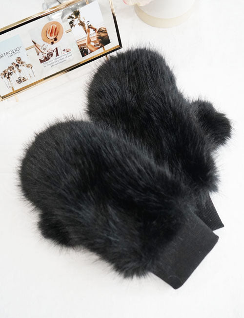 Fluffy Faux Fur Mittens-GF2401
