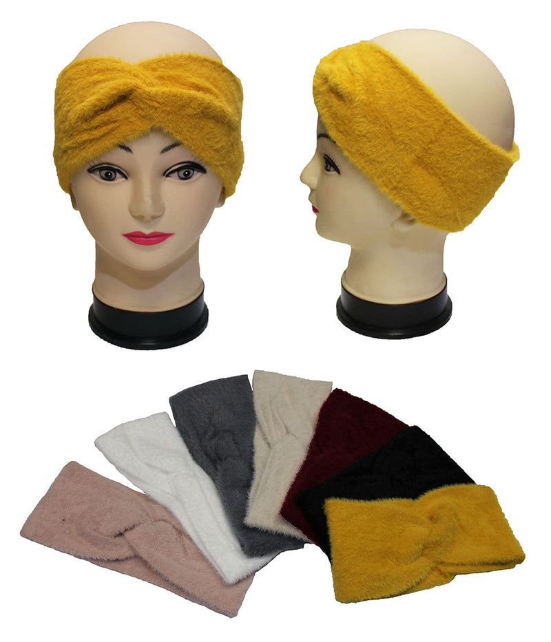 Soft Fuzzy Twist Headband - HB2003
