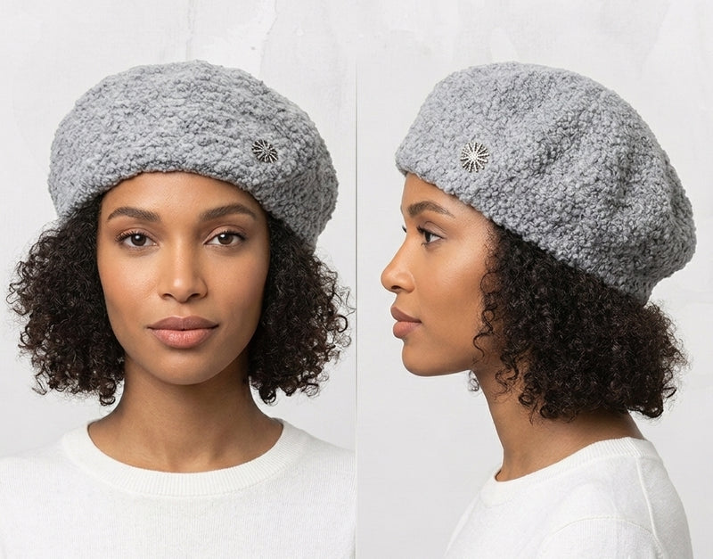 Cozy Fleece Beret Hat-HT2106