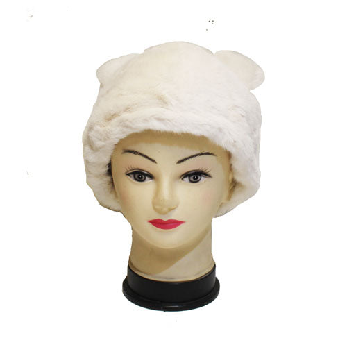 Cute Fuzzy Bear Ear Hat-HT2302