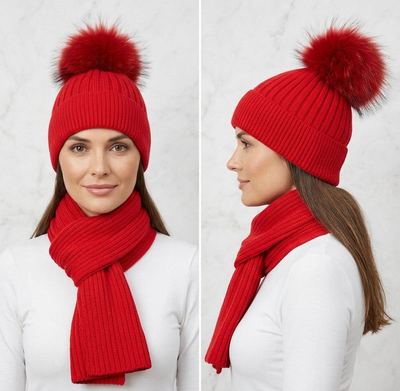 Pom-Pom Knit Set-HT2405 SET