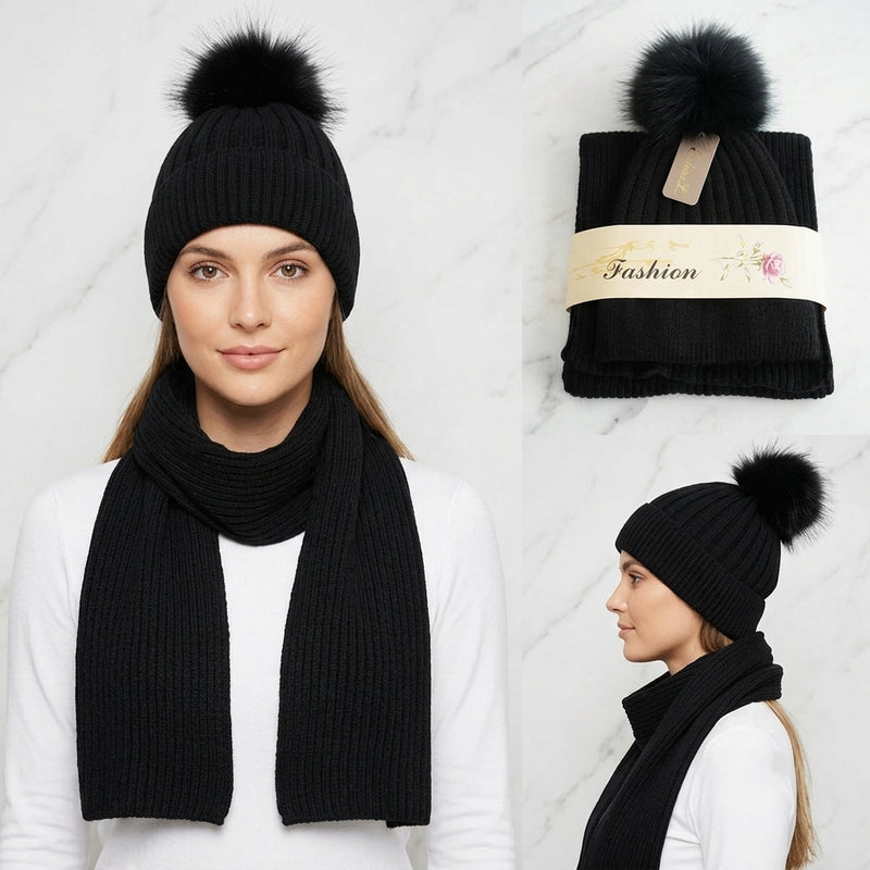 Pom-Pom Knit Set-HT2405 SET
