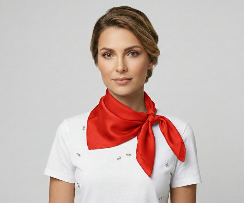 Classic Solid Silk Feel Scarf-S2218