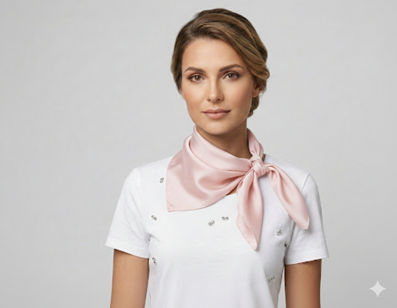 Classic Solid Silk Feel Scarf-S2218