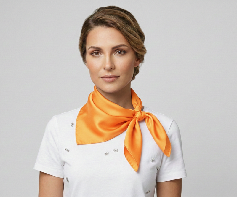 Classic Solid Silk Feel Scarf-S2218