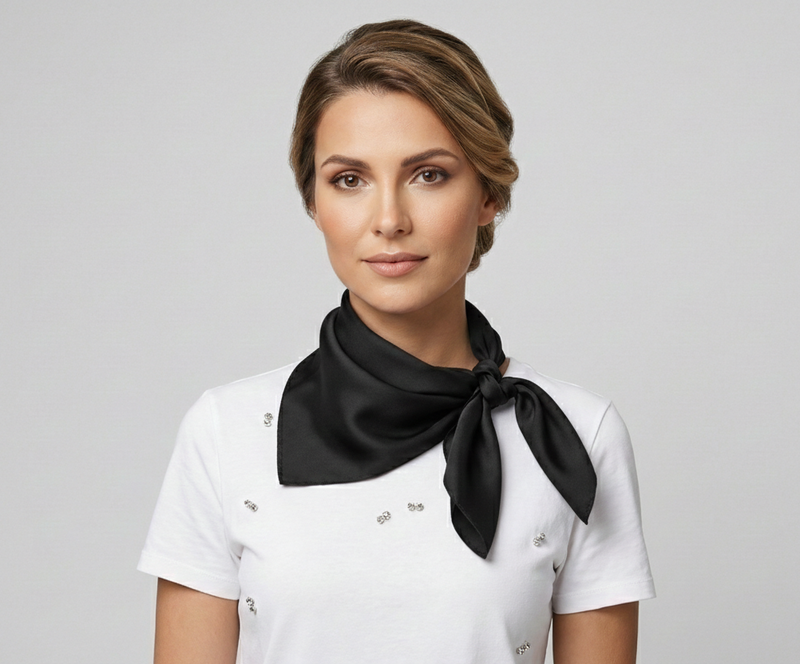Classic Solid Silk Feel Scarf-S2218