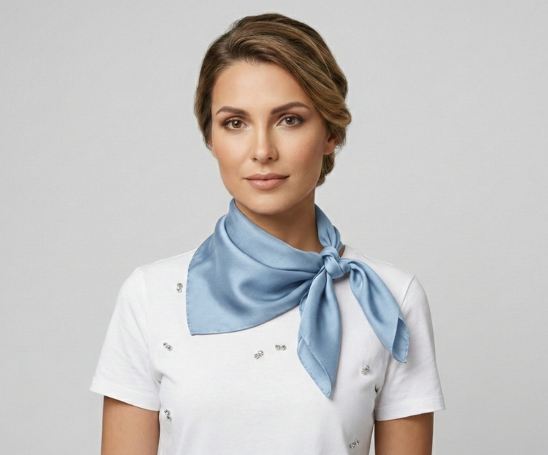 Classic Solid Silk Feel Scarf-S2218