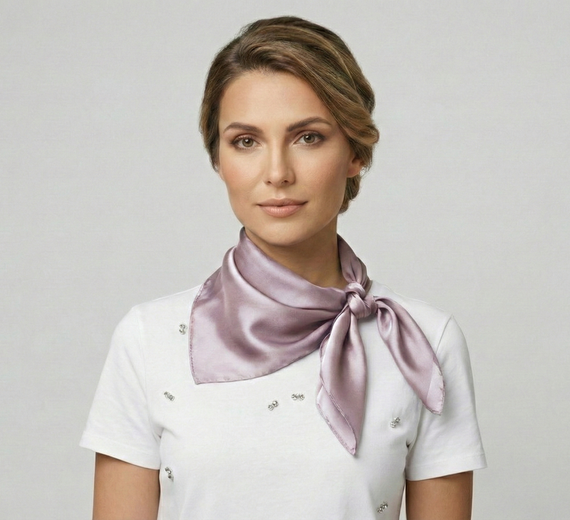 Classic Solid Silk Feel Scarf-S2218