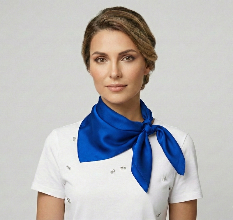 Classic Solid Silk Feel Scarf-S2218